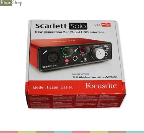 Binai Shop: Sound card thu âm Scarlett Solo Gen 2