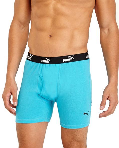 Puma 3 Pack Multicolor Boxer Briefs In Multicolor For Men Pinkbluewhite Lyst