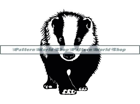 Honey Badger Svg Badger Svg Badger Clipart Badger Files For Etsy