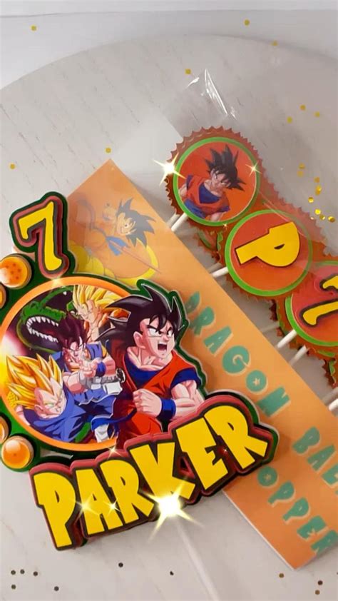 Dragon Ball Cake Topper Dragon Ball Birthday Party Dragon Ball