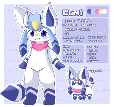 Glaceon oc sona ref sheet - Glaceon fan art by Glacytale on DeviantArt