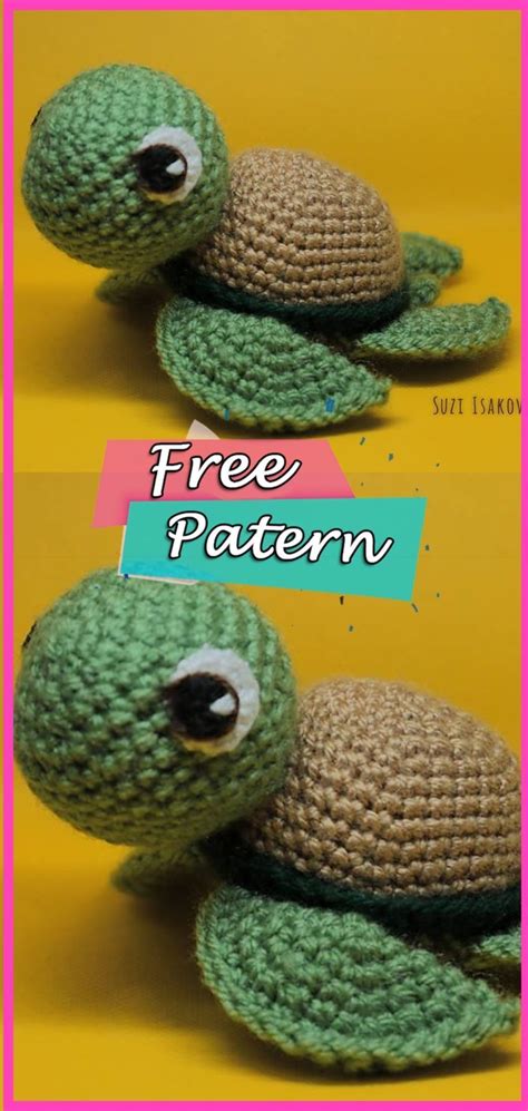 Free Printable Crochet Turtle Pattern