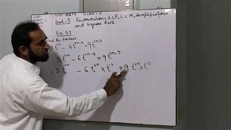 Chapter 5 Factorization Hcf Lcm Simplification And Square Roots Exercise 5 1 Youtube