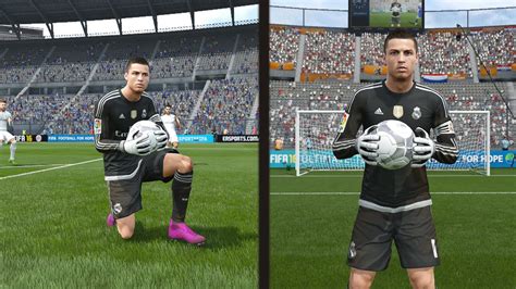 Fifa 16 Cristiano Ronaldo Playing Goalkeeper Youtube