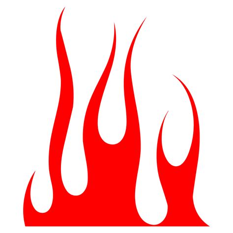 Hand Drawn Flame Silhouette On Transparent Background Png