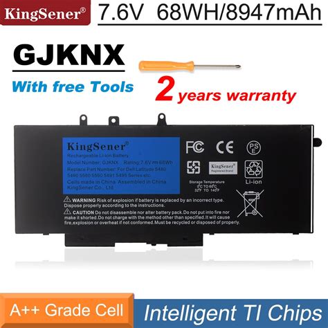 Kingsener GJKNX Laptop Battery For Dell Latitude 5480 5580 5490 5590