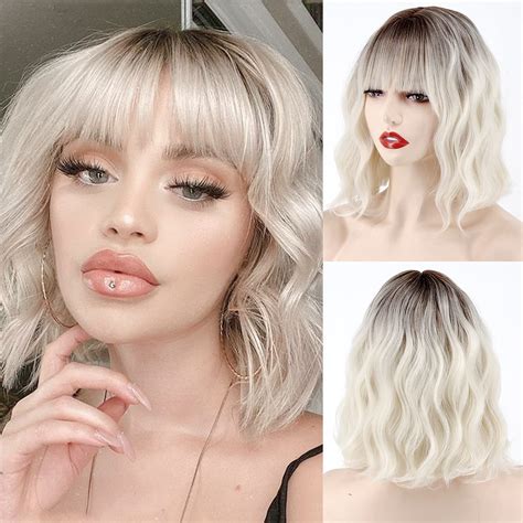 Platinum Blonde Hair With Brown Roots