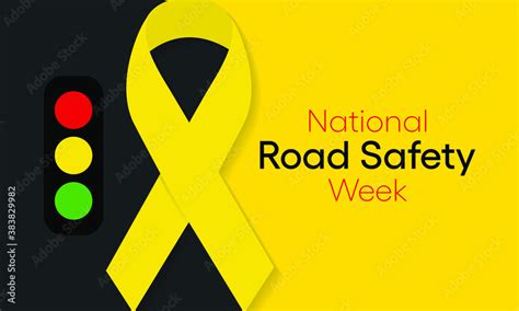 Vector Illustration On The Theme Of National Road Safety Week Observed