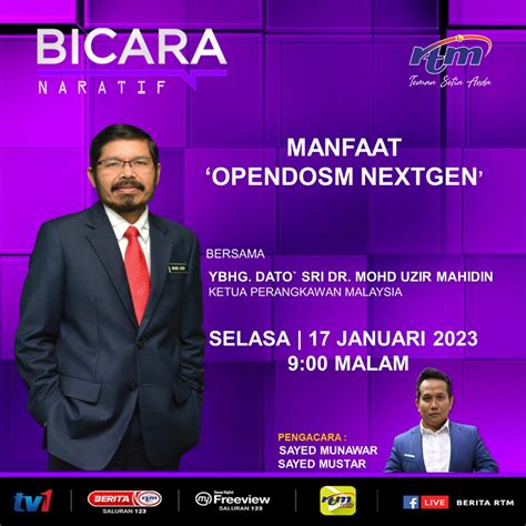 Saluran Tv On Twitter Bicara Naratif Manfaat Opendosm Nextgen