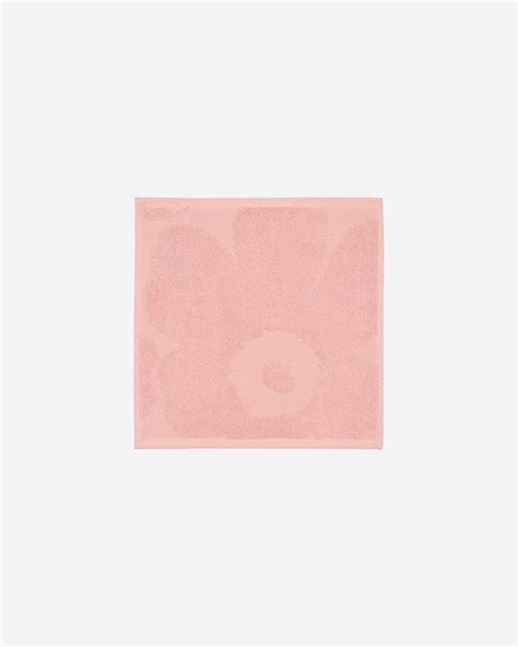 Amazon Marimekko Unikko Cotton Terry Mini Towel Powder Pink