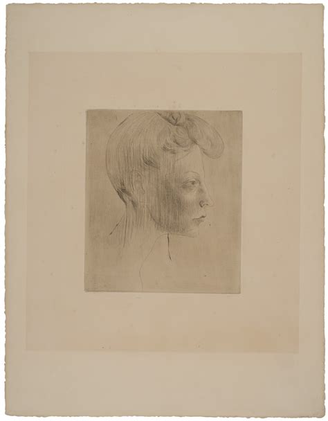 Pablo Picasso 1881 1973 Tête De Femme De Profil From La Suite Des