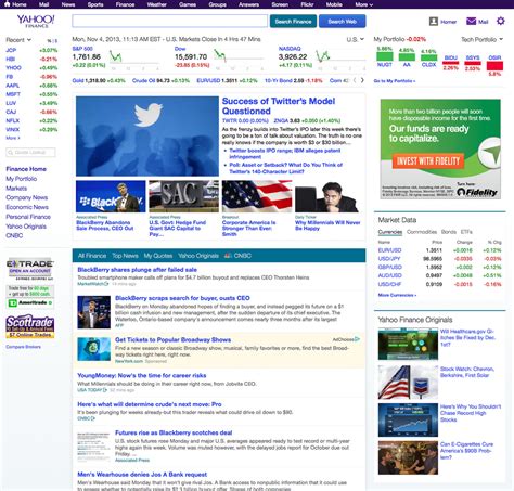 yahoo finance redesign  web  ios  verge