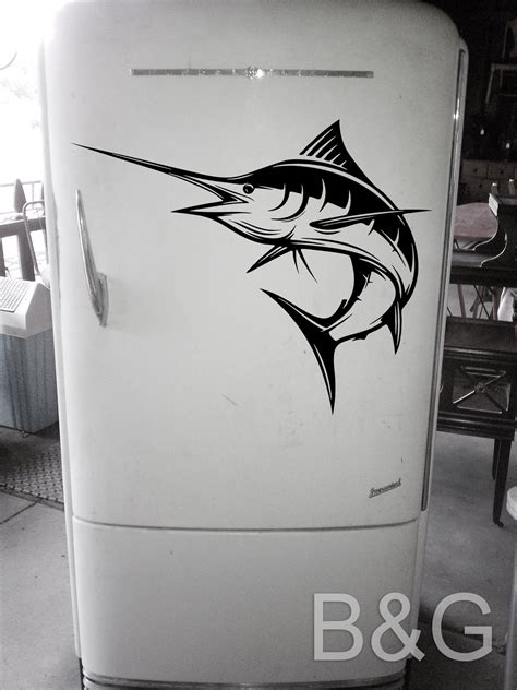 Marlin Decal Blue Marlin Fishing Decals Fishing Stickers Etsy