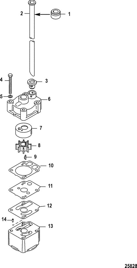 Mercury Marine Hp Efi Cylinder Stroke Jet Water Pump