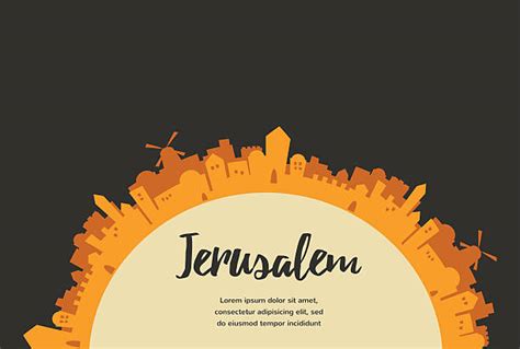 Jerusalem Skyline Vector Illustrations Royalty Free Vector Graphics