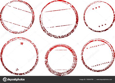 Set Of Templates For Rubber Stamps — Stock Vector © Antonshpak 138240708