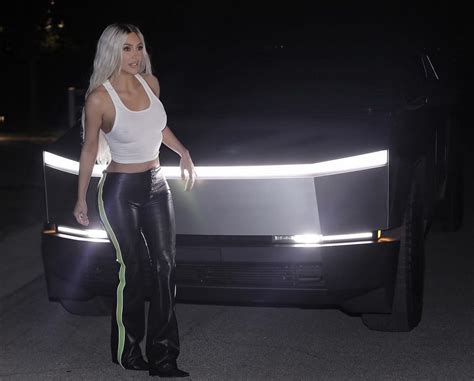 Kim Kardashian Loves Her New Tesla Cybertruck So Much That The