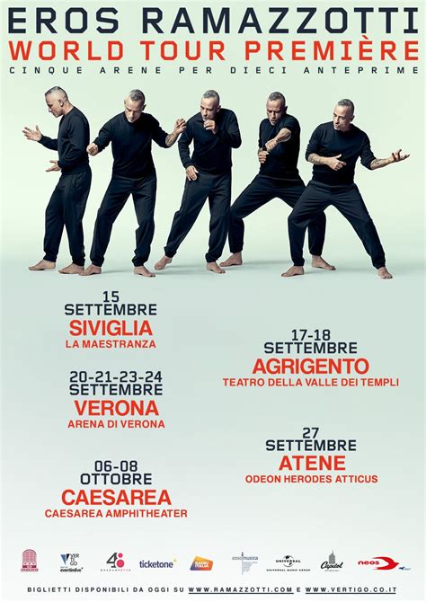 Eros Ramazzotti World Tour Premiere Vertigo Concerti