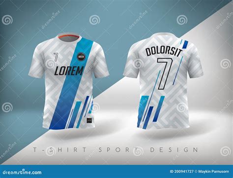 Dise O De Camisetas Deportivas De F Tbol Ilustraci N Del Vector