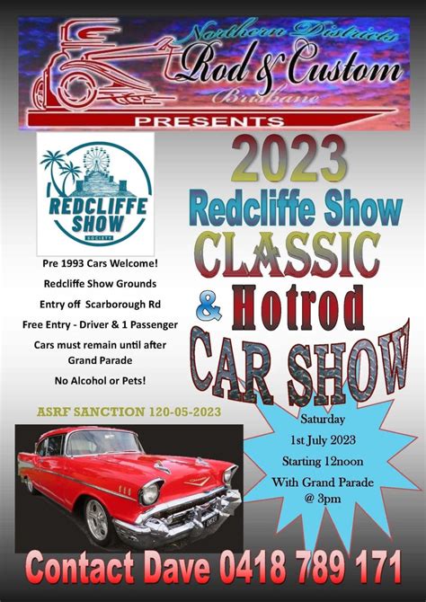 2023 Redcliffe Show Classic And Hotrod Car Show Events Resto