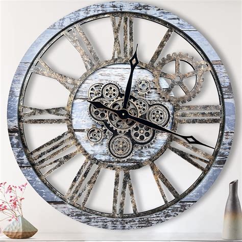 Amazon The B Style 36 Large Moving Gear Wall Clock Oversized