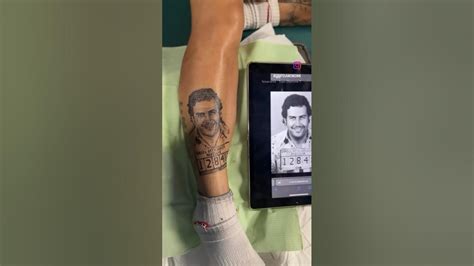 Pablo Escobar Tattoo Drip Diamond Ink Youtube