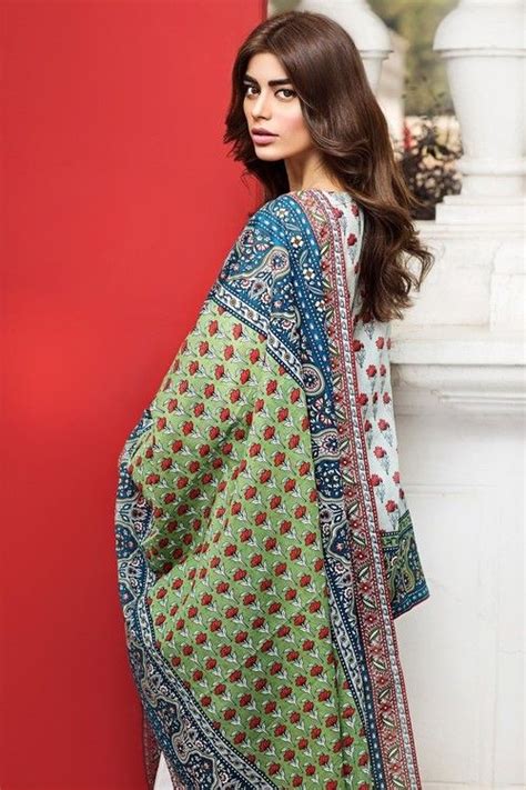 Khaadi Piece Stitched Embroidered Lawn Suit M A Blue