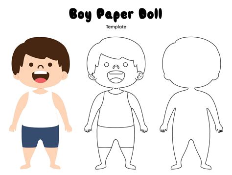 Printable Paper Doll Template