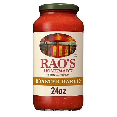 Raos Homemade Roasted Garlic Pasta Sauce Shop Sauces And Marinades At