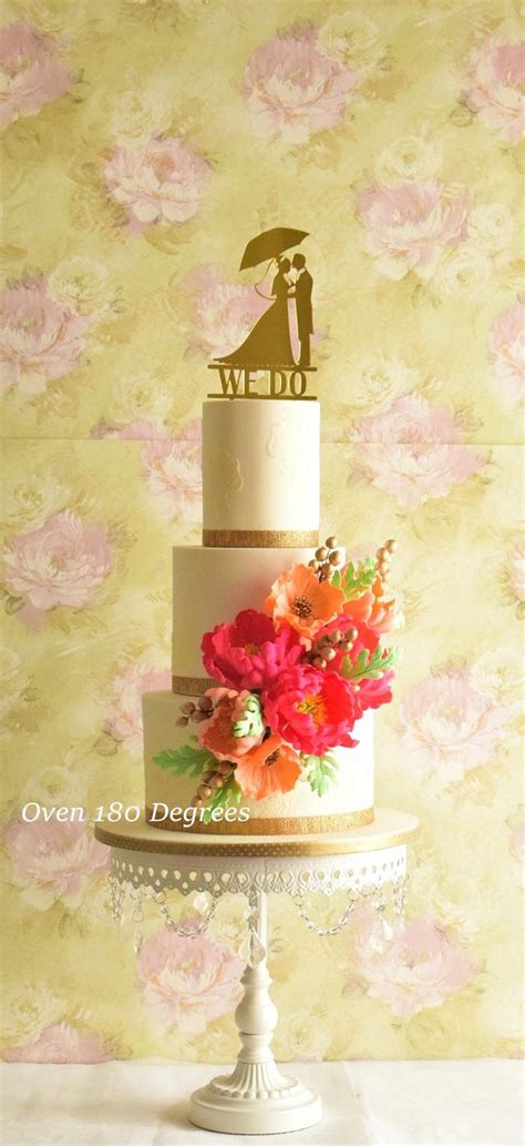 Wedding Cake Decorated Cake By Oven 180 Degrees Cakesdecor