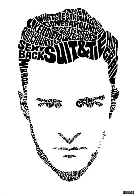 Justin Timberlake Type Print - Etsy