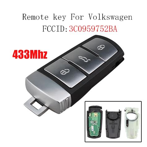 Buttons Smart Remote Key Keyless Fob Mhz For Volkswagen Magotan