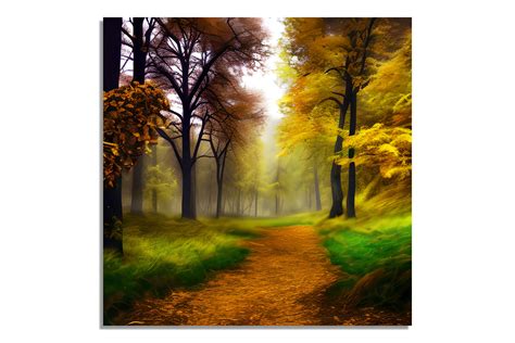 Autumn Forest Landscape Background Grafik Von Craftable Creative Fabrica