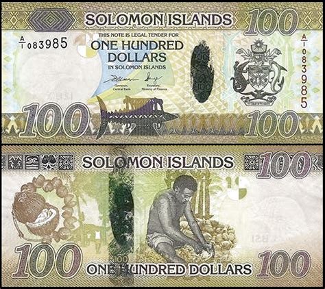 Bankbiljetten A Solomon Islands Dollars Nd Unc Hansmunt