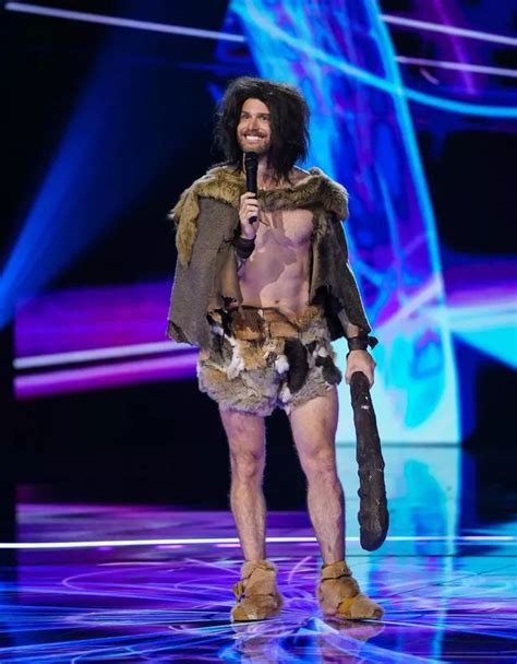 The Masked Singers Joel Dommett Strips Off As Star Ditches Shirt And