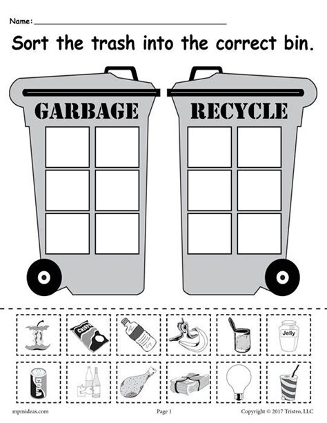 Recycling Worksheet Rd Grade