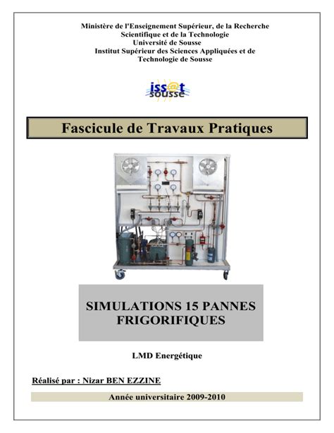 Fascicule De Travaux Pratiques