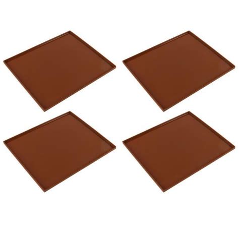 LAN Café 4 Feuilles De Déshydrateur En Silicone Avec Bord 30 5 X 25 4