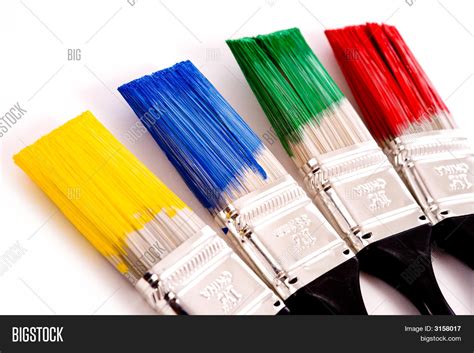 Colorful Paint Brushes Image And Photo Free Trial Bigstock