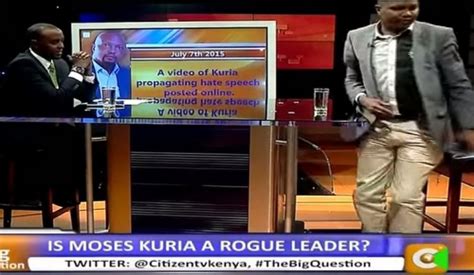 Embattled Mp Moses Kuria Walks Out Of Tv Interview The Standard