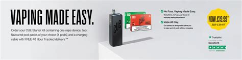 Closed Pod Starter Kit Vape Starter Kit Free Delivery Cue Vapor