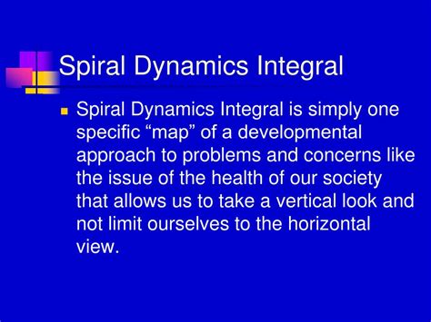 Ppt Spiral Dynamics Integral Powerpoint Presentation Free Download