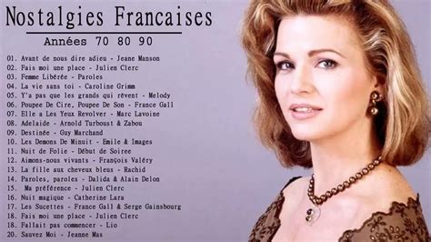 Nostalgies Les Plus Belles Chansons Francaises Ann Es Tres