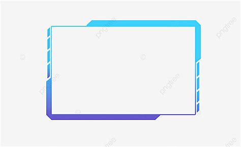 Blue Technology Border PNG Picture, Creative Blue Technology Border ...