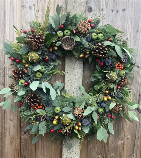 Luxury Christmas Wreath Fresh Hand Made Ready Folksy