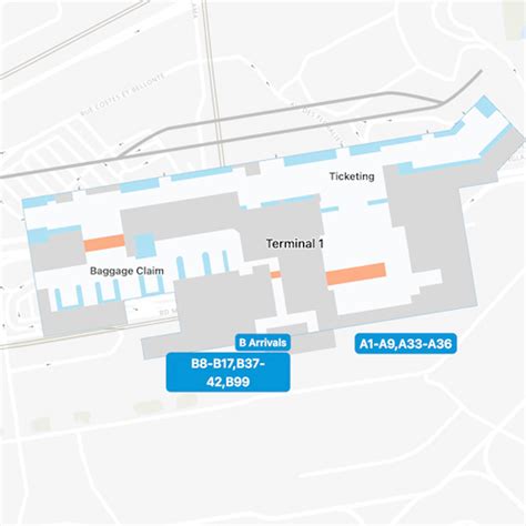 Nice Airport Terminal 1 Map & Guide