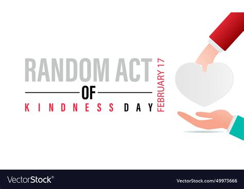 Random Act Of Kindness Day Celebrated Every Year Vector Image