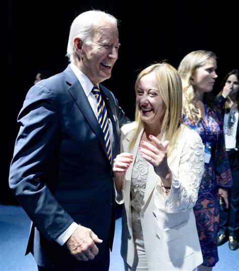 Joe Biden Giorgia Meloni Vertice Nato Vilnius Dago Fotogallery