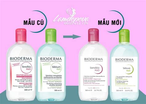 Nước tẩy trang Bioderma mẫu mới 500ml cho da nhạy cảm EVA