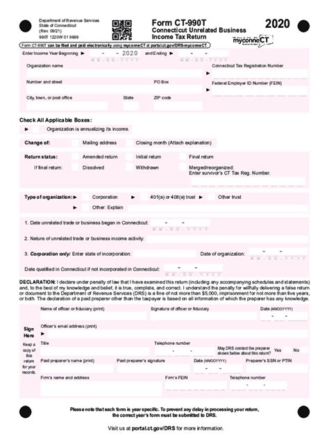 Ct 990t 2020 2024 Form Fill Out And Sign Printable Pdf Template Airslate Signnow